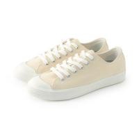 ราคา มูจิ รองเท้าผ้าใบผ้ากันละอองน้ำ MUJI Less Tiring Sneakers Natural (22227561658)