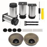 ราคา 4ชิ้นปรับความสูงได้ขาเก้าอี้โซฟา3 94 4 53 W 2 X ห่วงโต๊ะโบราณ (20744588574)