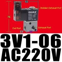 ราคา Must Have Accessories Better Quality 2v025 08 3v1 06 Ac110v 220v Dc12v 24v Compressor Valve 1 4 Normally Closed Pneumatic Aluminum Solenoid Valve (21286155322)