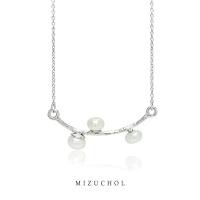 ราคา Mizuchol สร้อยเงินแท้ ประดับไข่มุกแท้ Snowy Day Necklace SALE (22626967563)