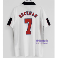 ราคา Vintage 2002 Korea Japan World Cup England jersey 7 jersey Beckham Owen long sleeve football suits เสื้อบอลวินเทจ เสื้อบอลย้อนยุค เสื้อบอลยอนยุค90 เสื้อทีมสโมสรฟุตบอลต่างชาติ เสื้อบอลแขนยาว (228335009