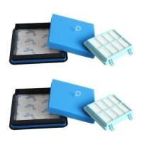 ราคา Pack of 2 Filter Set for Philips PowerPro Compact FC9331 FC9332 FC8010 Vacuum Cleaners (9063610960)