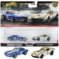 ราคา Hotwheels Premium Packs 2 Corvette Stringlay Copo Corvette สเกล 1 64 (22882995673)
