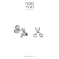 ราคา NooYoo ต่างหูสำหรับผิวแพ้ง่าย Little Scissors Surgical Steel (22600966561)