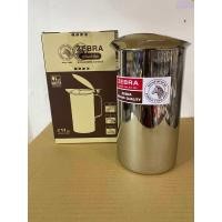 ราคา zebra เหยือกน้ำ 11 ซม มีฝา ตราหัวม้าลาย (22529170717)