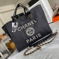 ราคา กระเป๋า CHANEL ปักไข่มุข สวย ไฮโซมากค่า ผ้าหนา เเข็งเเรง ใบใหญ่ ใส่ของได้เยอะ ถือได้ สะพายข้างได้ (22546590856)