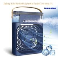 ราคา พัดลมไอน้ํา พัดลมไอเย็น สเปรย์พัดลม พัดลมไอน้ําพ พัดลมพกพา600MLกพา 3 in 1 USB พัดลมไอเย็น (22193549641)