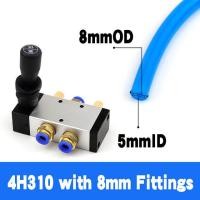 ราคา Manual valve 4H210 08 4H310 10 manual mechanical reversing valve cylinder air valve switch valve pneumatic control (18993391512)