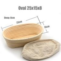 ราคา MOYAMI ตะกร้าสานขึ้นสำหรับทำขนมปังแบบตะกร้าหวายได้มี7ขนาดอุปกรณ์ทำขนมใช้ในตะกร้าจากวัสดุขนมปัง (21929715908)