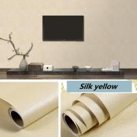 ราคา 10m Pvc สติ๊กเกอร์ติดผนัง มีกาวในตัว ผ้าลินิน wallpaper ติดผนัง วอลเปเปอร์ตกแต่งบ้าน (22582858480)