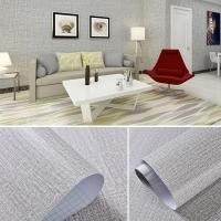 ราคา 10m Pvc สติ๊กเกอร์ติดผนัง มีกาวในตัว ผ้าลินิน wallpaper ติดผนัง วอลเปเปอร์ตกแต่งบ้าน (22582858474)
