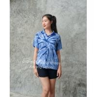 ราคา เสื้อมัดย้อม เสื้อฮาวาย ใส่ได้ทั้งชายและหญิง ผ้ามัดย้อม (22202435989)