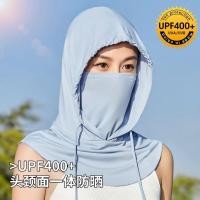 ราคา เครื่องสวมหัวสำหรับปั่นจักรยานรองคอผู้หญิง Seluruh Wajah หมวกกันแดดอเนกประสงค์ป้องกัน (21733495921)