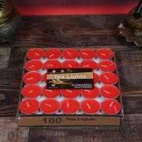 ราคา AT Store เทียนทีไลท์ เทียน เทียนถ้วย 100 ชิ้น จุดเตาน้ำมันอโรม่า เทียนบรรยากาศ เทียนหอมร้อนชา เทียนอุ่นอาหาร เลือกสีได้ (22703451822)