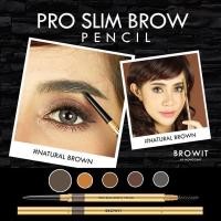 ราคา ดินสอเขียนคิ้ว Pro Slim Browit by NongChat Pro Slim Brow Pencil 0 06g บราวอิท บาย น้องฉัตร ดินสอเขียนคิ้ว มาพร้อมแปรงปัดคิ้วที่ขนนุ่ม (22782271633)