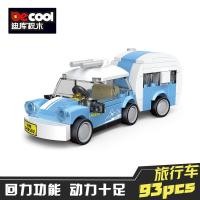 ราคา Diku บล็อกไม้รถไฟแบบดึงกลับของเล่นประกอบสำหรับเด็กของเล่นเสริมพัฒนาการรถเด็กผู้ชายโมเดลรถไฟแบบเสียบเข้าได้ของขวัญจิ๊กซอว์ (21390833071)