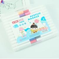 ราคา สีเมจิก ปากกาเมจิก ปากกาเมจิกสองหัว 12 24 36 48 สี ปากกาสีน้ำ แบบพกพา ปากกาเมจิกพร้อมกล่องล็อค ปากกามาร์กเกอร์ สีสดใส (22075173862)