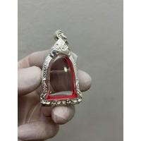 ราคา กรอบพระตลับเงินลายคมชัดแบบเปิดหลังเป็นงานเหรียญระฆังใส่หลวงพ่อเกษมขนาดของตลับวัดได้2 3 3 2cm (12414768709)
