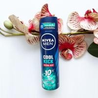 ราคา 150 ml ผลิต 06 23 Nivea Men Spray Cool Kick Extra Dry Cool Fresh นีเวีย เมน คูลคิก สเปรย์ลดเหงื่อ และระงับกลิ่นกาย ของผู้ชาย สีเขียว (15334883052)