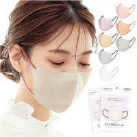 ราคา สำหรับคนหน้ากลม หน้ากากอนามัย Cicibella 3D Bi Color C Type Mask 10 ชิ้น นำเข้าจากญี่ปุ่น (21981141247)