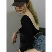 ราคา บอดี้สูท เว้าหลังแขนยาว เป้าแกะได้ กระดุมแป็ก เสื้อสายฝอ BodySuit ในตำนาน บอดี้สูทแขนยาว (22418859429)