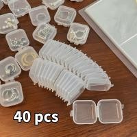 ราคา กล่องพลาสติกใสขนาดเล็ก40ชิ้น เซ็ตกล่องเก็บเครื่องประดับที่เก็บของแบบใสอุปกรณ์จัดเก็บแบบพกพาอเนกประสงค์ (22748331733)