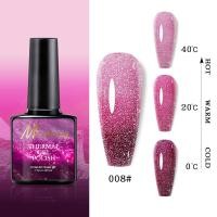 ราคา สีเจลทาเล็บแฟลช เปลี่ยนสีตามอุณหภูมิ สีทาเล็บเจล ระยิบระยับ สีกากเพชร สีเจล สีทาเล็บ มีให้เลือกถึง8สีพร้อมส่ง (16747526868)