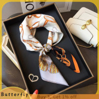 ราคา Butterfly แฟชั่นผ้าพันคอสี่เหลี่ยมพิมพ์ลายฮิญาบสำหรับผู้หญิงผ้าไหมซาตินผ้าโพกหัวมุสลิมที่คาดผมผ้าพันผ้าคลุมไหล่พันรอบ (22299080047)