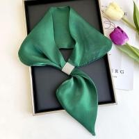 ราคา MISCAR ผ้าซาตินซาติน ผ้าพันคอ สีทึบทึบ เพชรประดับเพชร ผ้าพันคอไขว้กัน แฟชั่นสำหรับผู้หญิง นุ่มนุ่มๆ ปกเสื้อปลอม (21460854840)