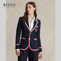 ราคา Polo Ralph Lauren เสื้อเบลเซอร์ผู้หญิง Grosgrain Trim Terry Blazer รุ่น WMPOOTWN5V20233 สีฟ้า (21846667077)
