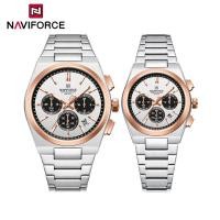 ราคา NAVIFORCE Watch Women Men Fashion Casual Couple Watch Waterproof Watch Original Stainless Steel Quartz Chronograph Luminous Display Date (22254811093)