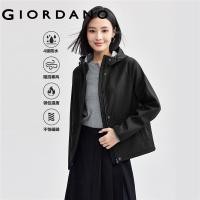ราคา GIORDANO Women Jackets Polar Fleece Lining Windbreakers Raglan Sleeve Simple Fashion Casual Windproof Hooded Jackets 13374847 (22802511573)
