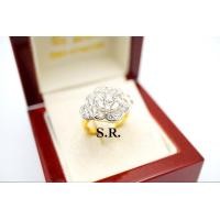 ราคา S R แหวนทอง แหวนเพชร แหวนทองเพชร น้ำหนักเพชร 0 15 กะรัต ล้อมเพชร เม็ดละ 9 ตังค์ เพชรน้ำ100 ขาวสวยไฟดี พร้อมใบรับรองสินค้า เคลือบทองคำแท้100 (22304947407)