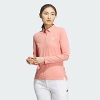 ราคา adidas Golf AEROREADY Big Badge of Sport Long Sleeve Polo Shirt Women Red HY0922 (22434691680)