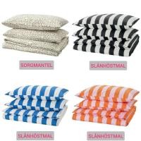 ราคา IKEA แท้ค่ะ ปลอกผ้านวมและปลอกหมอน SORGMANTEL SLÅNHÖSTMAL (22452885214)