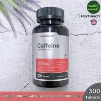 ราคา Horbaach Caffeine 200 mg with Green Tea 20 mg 300 Tablets คาเฟอีนและสารสกัดชาเขียว แบบเม็ด (20825353799)