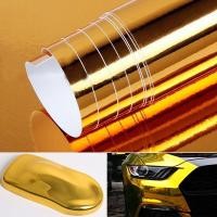 ราคา 5m Gold Chrome Covering Film Car Stickers Vinyl Wrap Motorcycle Auto Wrapping Foil Body Bubble Cricut Carbon Fiber (19811227293)