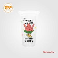 ราคา TPP แก้วพลาสติก PP 22 oz เรียบ ปาก 95 ซีรี่ส์ลายผลไม้ 1000 ใบ (21764426713)