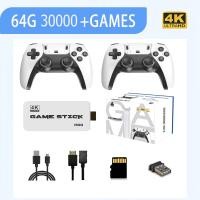 ราคา เกมส์ต่อทีวี game stick เกม HDMI 4K เครื่องเล่นเกมย้อนยุค ที่จับเกมบลูทูธ 64Gb ในตัวมี 20000 เกม (22869032142)