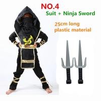 ราคา ชุดคอสเพลย์นินจาสำหรับเด็กเสื้อผ้าเทศกาลคลาสสิกชุดการแสดงวันเด็กเสื้อผ้านินจาชุดนารูโตะพร้อมอาวุธ (9651001519)