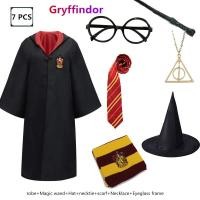 ราคา Harry Potter 7 ชิ้นชุดแฮร์รี่พอตเตอร์ชุดเครื่องแต่งกายคอสเพลย์สำหรับเด็กและผู้ใหญ่ฮาโลวีนปาร์ตี้เสื้อผ้าคอสเพลย์ผ้าพันคอผูกแท่งมายากลแต่งตัวโรงเรียนเวทีวันเด็กการแสดงคริสต์มาสพรรคคอสเพลย์ (21948547725