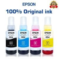 ราคา pson หมึกเติม เอปสัน แท้ ไม่มีกล่อง Epson T664 L100 L110 L120 L200 L210L220 L300L310 L350 L355L365L360L455 L550 L555L565 L1300 รุ่น T6641 T6642 T6643 T6644 no box (21998412616)