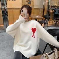 ราคา เสื้อสเวตเตอร์แบบปักลาย Ami Paris เสื้อแจ็กเก็ตมีลายฤดูใบไม้ร่วงและฤดูหนาว2022สำหรับผู้หญิงสินค้าใหม่ (22141433644)