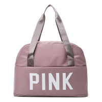 ราคา pinkกระเป๋าดัฟเฟิล กระเป๋ากีฬา กันน้ำและกันรอยเปื้อน 2 ชั้น ใบใหญ่จุใจ ใส่ของได้เยอะมาก ด้านหลังมีช่องเสียบกับกระเป๋าเดินทางได้ กระเป๋าเดินทาง วามจุขนาดใหญ่ แฟชั่น กระเป๋าฟิตเนส เนื้อผ้ากันน้ำ เหมาะสำ