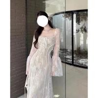 ราคา ชุดผู้หญิงไซส์ใหญ่ชุดเดรสลูกไม้สไตล์ฝรั่งเศสเซ็กซี่เดรสหางปลาผ้าตาข่ายแบบใหม่สำหรับฤดูใบไม้ผลิเดรสยาวเอวสูงใส่แล้วดูผอมเพรียวสำหรับสาวอวบ (21985086998)