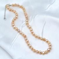 ราคา Natural Pearl Necklace Small Baroque Black White Purple Color Fashion Girl Necklace (22298626391)