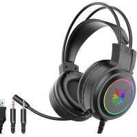 ราคา Onikuma หูฟังครอบหู X15 Pro หูฟังสำหรับเล่นเกมหูฟังตัดสายหูฟังแบบมีสายหูฟังสีชมพูหูแมวไฟ RGB พร้อมไมโครโฟนสำหรับ PS4พีซี (22956902318)