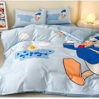ราคา ผ้าปูที่นอน ผ้าห่มนวม ลายดั๊กเป็ดฟ้า ขนาด 3 5 6 ฟุต เนื้อผ้าคอตตอน 100 หนานุ่ม นอนสบาย (18817016635)