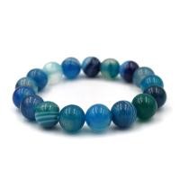 ราคา AGATE หินอาเกต โมรา สีฟ้า เลือกขนาดเม็ดหินได้ สร้อยข้อมือหินแท้ by siamonlineshop (307259296)