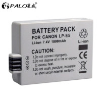 ราคา แบตเตอรี่ CITYORK LPE5 LP E5 LP E5 1800mAh เครื่องชาร์จ LCD USB คู่สำหรับกล้อง Canon 450D 500D 1000D KISS X2 X3 F Rebel XS XSi T1i (22587581520)